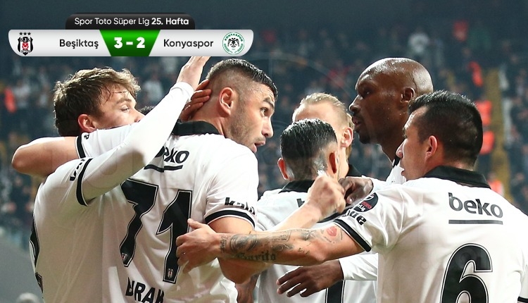 Beşiktaş 3-2 Atiker Konyaspor maç özeti ve golleri (İZLE)