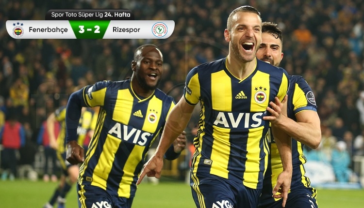Fenerbahçe Kadıköy'de Rizespor'u devirdi (İZLE)
