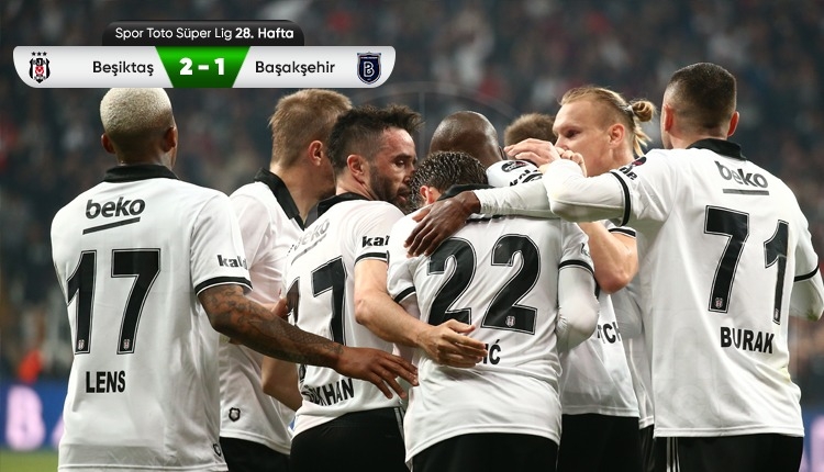 Beşiktaş 2-1 Başakşehir maç özeti ve golleri (İZLE)