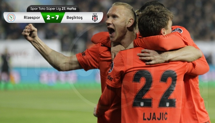Beşiktaş, Rizespor'a gol yağdırdı! Maestro Adem Ljajic (İZLE)