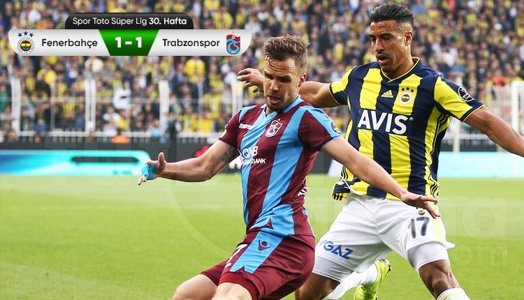 Fenerbahçe 1-1 Trabzonspor maç özeti ve golleri (İZLE)