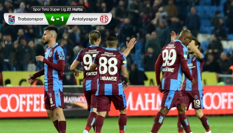 Trabzonspor 4-1 Antalyaspor maç özeti ve golleri (İZLE)