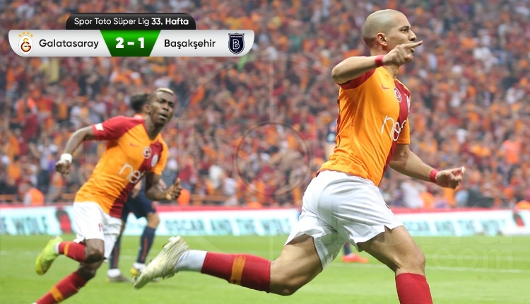 Galatasaray 2-1 Medipol Başakşehir maç özeti ve golleri (İZLE)