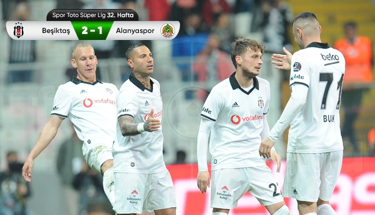 Beşiktaş 2-1 Alanyaspor maç özeti ve golleri (İZLE)