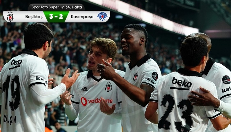 Beşiktaş 3-2 Kasımpaşa maç özeti ve golleri (İZLE)