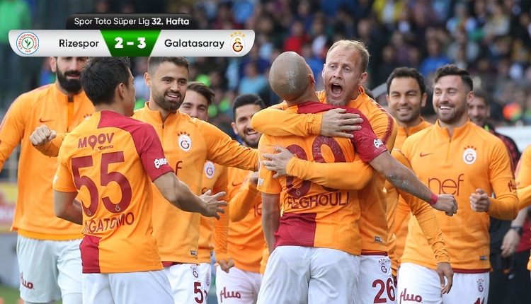 Çaykur Rizespor 2-3 Galatasaray maç özeti ve golleri (İZLE)