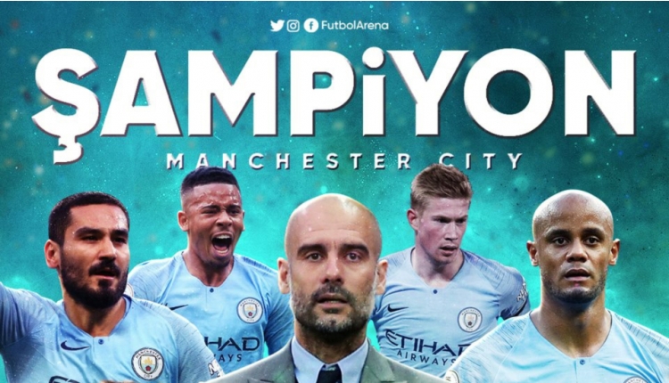 Manchester City, Premier Lig şampiyonu oldu