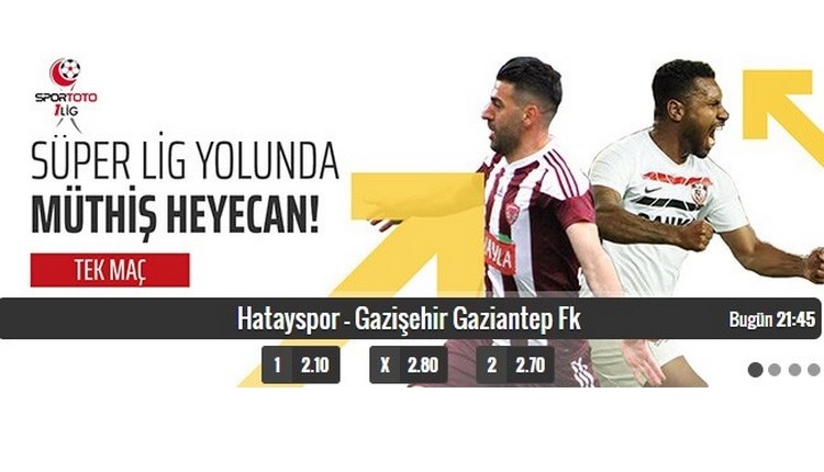 Spor Toto 1. Lig playoff finali iddaa'da TEK MAÇ! Oranlarda sürpriz değişiklik