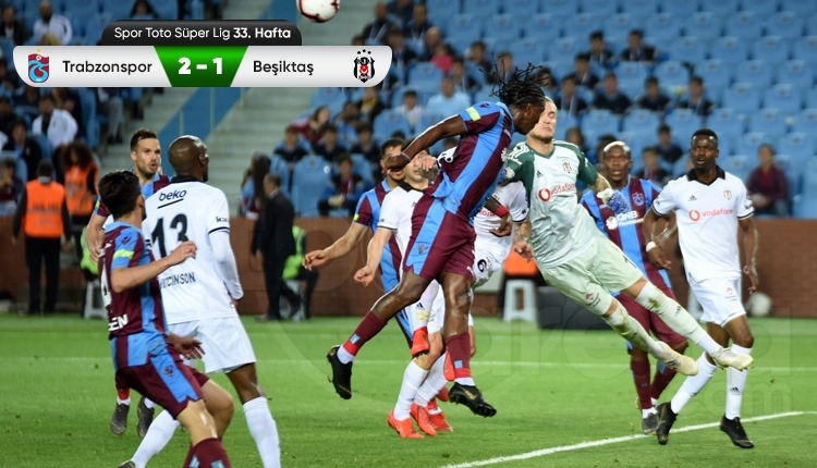Trabzonspor, sahasında Beşiktaş'ı 2-1 mağlup etti