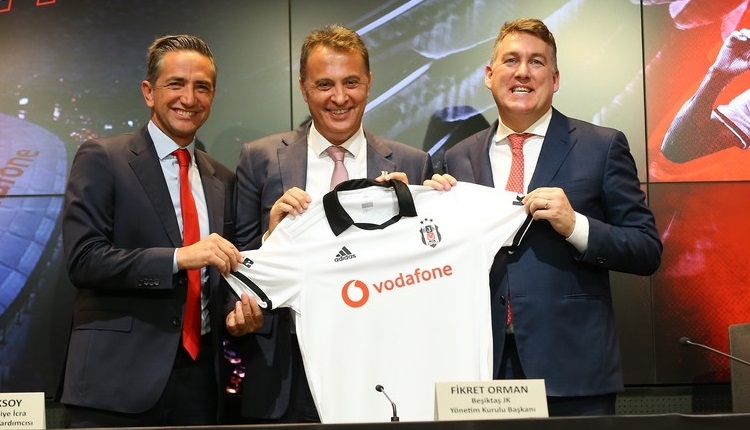 Beşiktaş - Vodafone sponsorluk anlaşması imzaladı