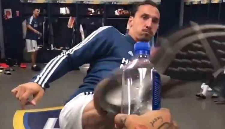 #bottlecapchallange nedir? Ibrahimovic, Pogba'ya meydan okudu