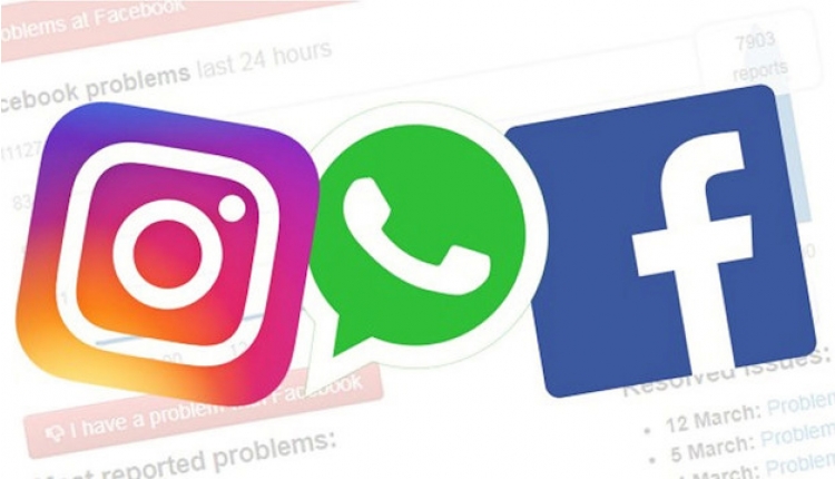 Facebook, Instagram, Whataspp çöktü mü? Facebook, Instagram, Whataspp neden girmiyor? 