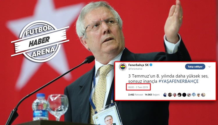 Fenerbahçe'den dikkat çeken 3 Temmuz paylaşımı! Aziz Yıldırım...