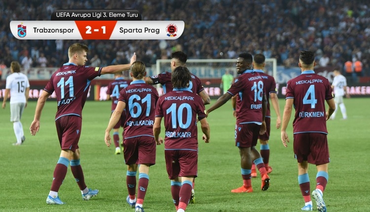 Trabzonspor 2-1 Sparta Prag maç özeti ve golleri (İZLE)