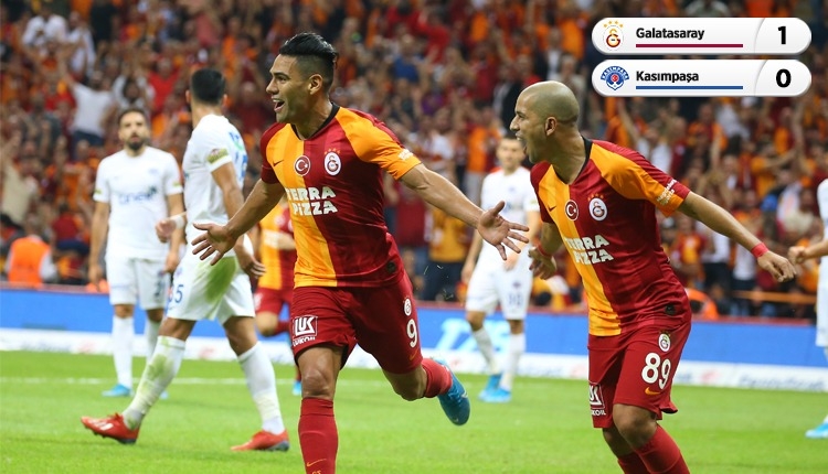 Galatasaray, Kasımpaşa karşısında Falcao ile güldü
