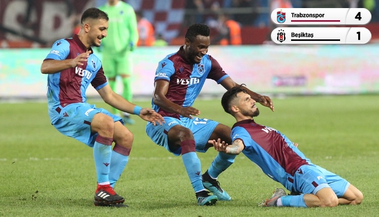 Trabzonspor 4-1 Beşiktaş beIN Sports geniş özet ve golleri (İZLE)