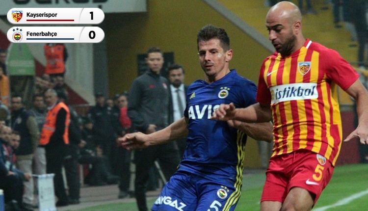 Kayserispor 1-0 Fenerbahçe maç özeti ve golü (İZLE)