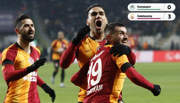 Galatasaray, Konya deplasmanında rahat kazandı (İZLE)