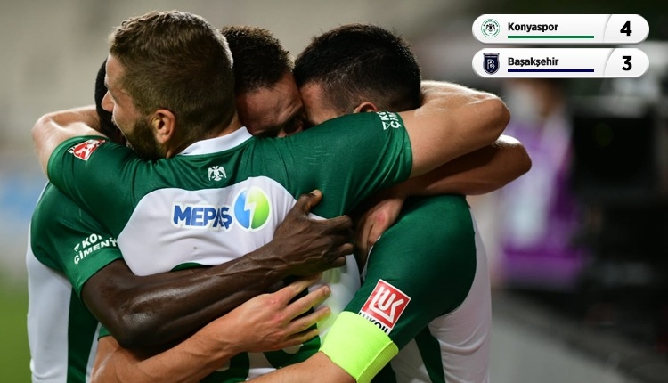 Lidere çelme! (Konyaspor 4-3 Medipol Başakşehir maç özeti izle)