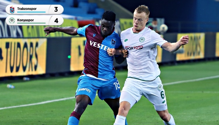 Trabzonspor 3-4 Konyaspor maç özeti ve golleri (İZLE)