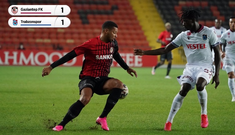 Gaziantep FK 1-1 Trabzonspor maç özeti ve golleri izle