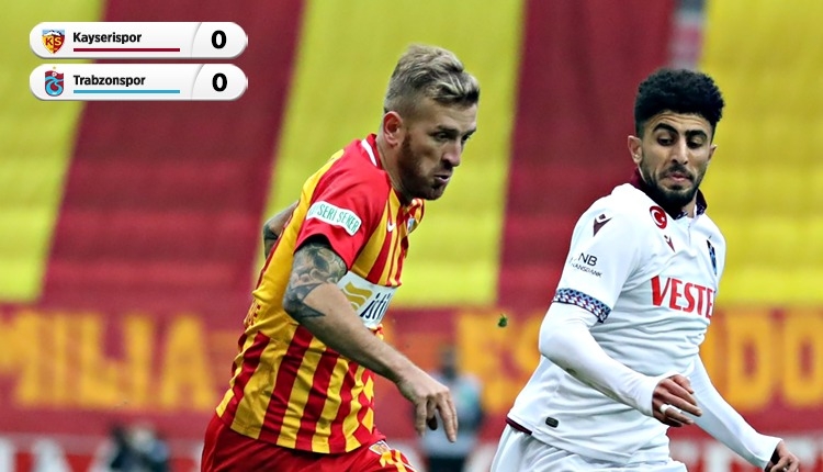 Gol sesi çıkmadı! Kayserispor 0-0 Trabzonspor maç özeti (İZLE)