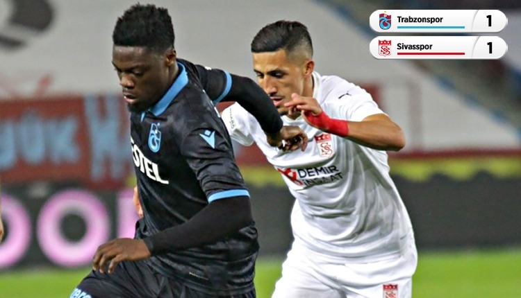 Trabzonspor 1-1 Sivasspor maç özeti ve golleri izle