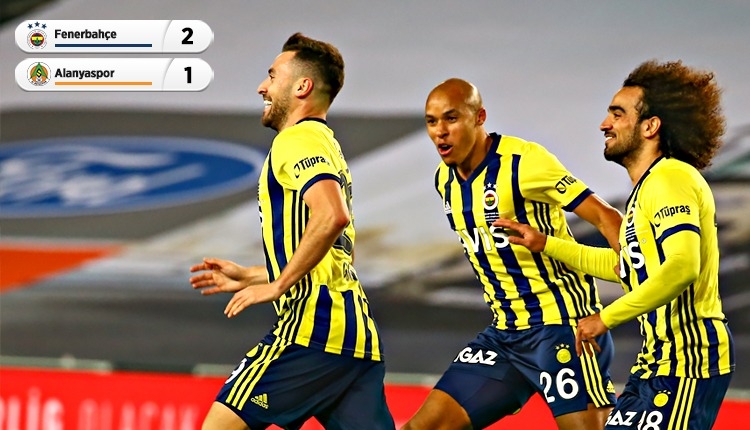 Fenerbahçe 2-1 Alanyaspor maç özeti ve golleri (İZLE)