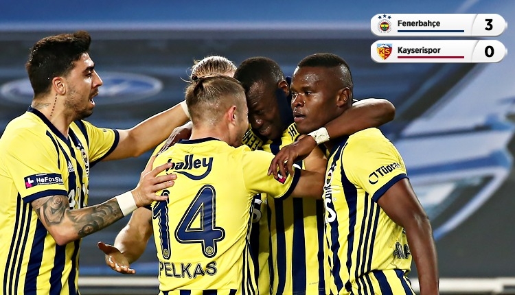 Fenerbahçe 3-0 Kayserispor maç özeti ve golleri (İZLE)