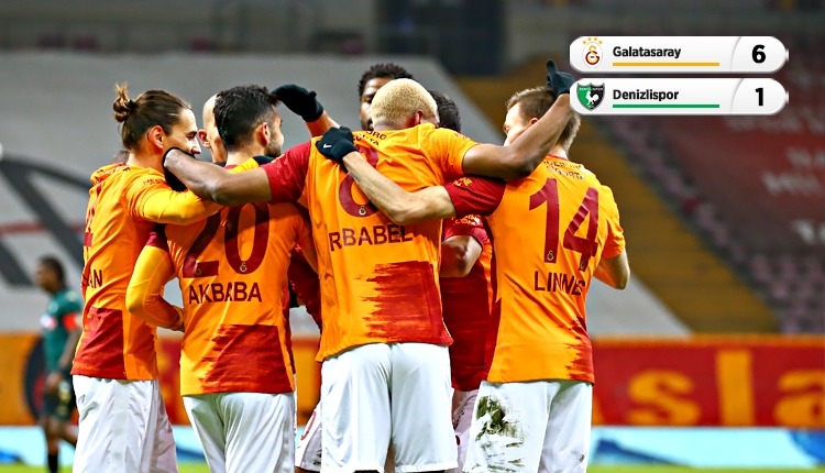 Galatasaray, Denizlispor'u farklı mağlup etti (İZLE)