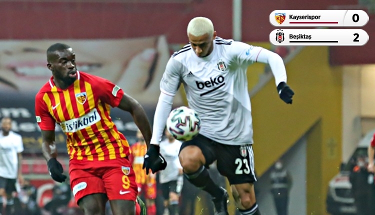 Kayserispor 0-2 Beşiktaş maç özeti ve golleri (İZLE)