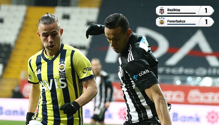 Beşiktaş 1-1 Fenerbahçe derbi maç özeti ve golleri (İZLE)