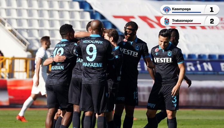 Kasımpaşa 1-2 Trabzonspor maç özeti ve golleri (İZLE)