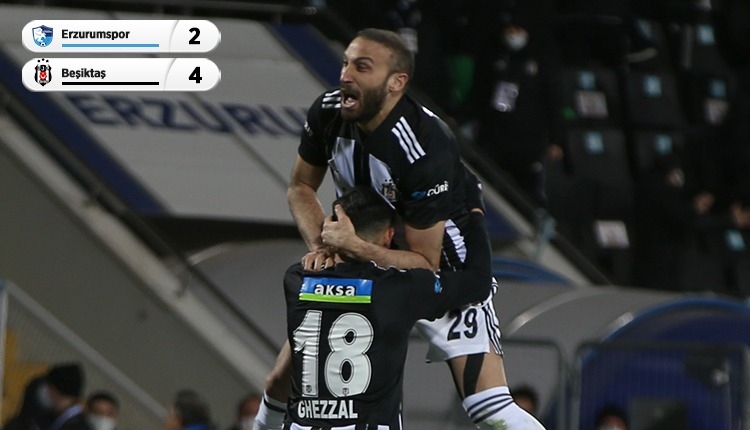 BB Erzurumspor 2-4 Beşiktaş maç özeti ve golleri (İZLE)