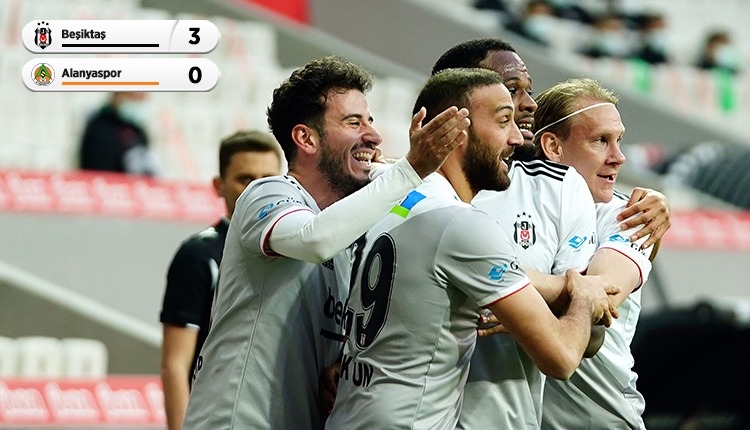 Beşiktaş 3-0 Alanyaspor maç özeti ve golleri (İZLE)