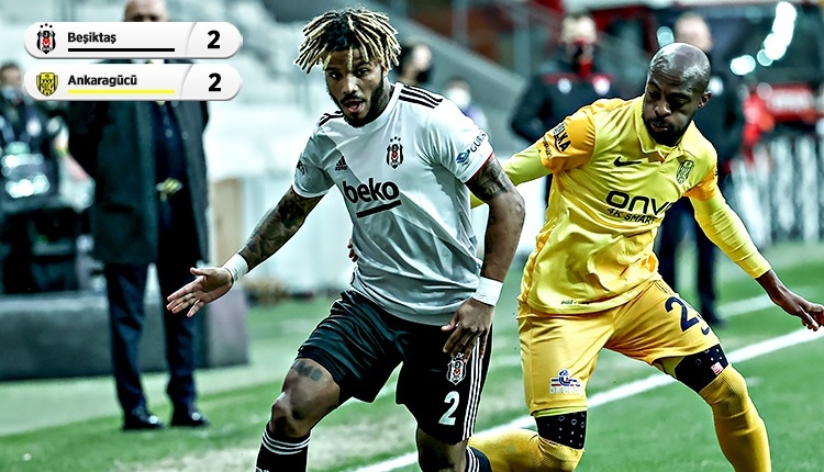 Lider Beşiktaş, Ankaragücü engeline takıldı (İZLE)