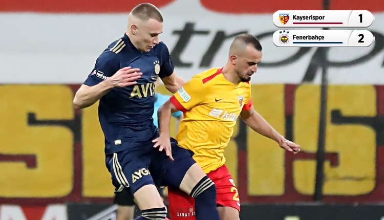 Kayserispor 1-2 Fenerbahçe maç özeti ve golleri (İZLE)