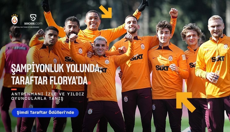 Galatasaray taraftarı şampiyonluk yolunda Florya'da