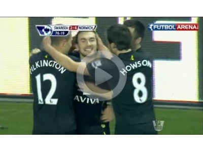 Swansea  3 - 4 Norwich Maç Özeti