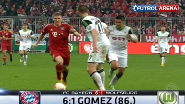 Bayern, Wolfsburg'u sahadan sildi 6-1