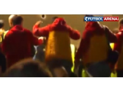 G.Saraylı taraftarlara sert müdahale!