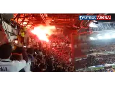 Madrid taraftarı bu şovu izledi!