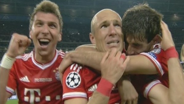 Robben'in sevinç gözyaşı