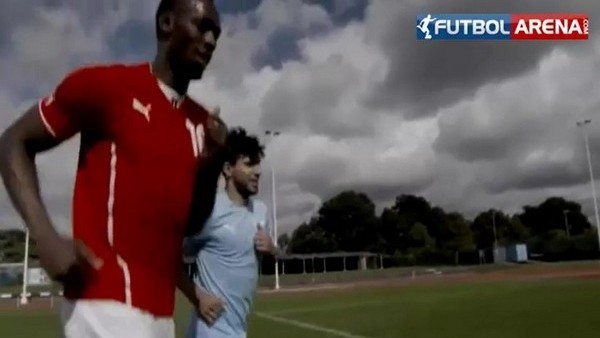 M.Unitedlı Bolt Cityli Aguero'ya ders verdi!