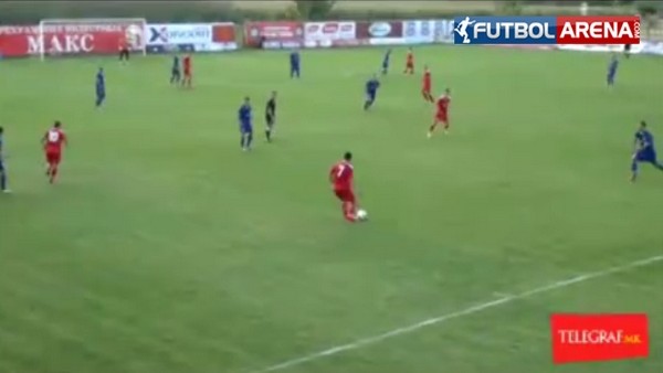 Amatör golcüden müthiş bir gol!