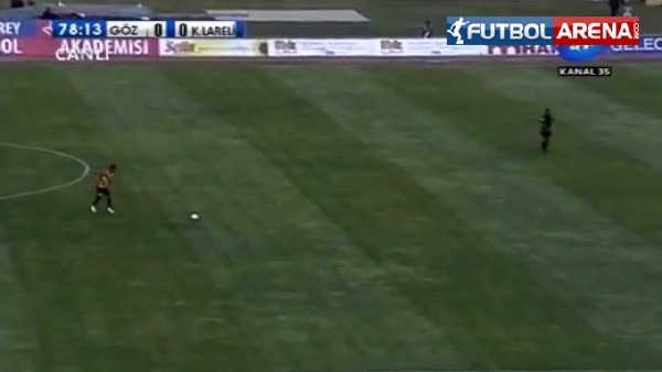  Göztepe - Kırklarelispor maçında komedi gibi bir gol