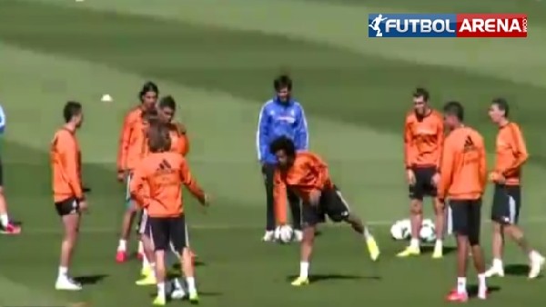 R.Madrid antrenmanında güldüren olay