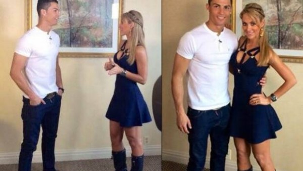 Seksi sunucu Ronaldo'yu fena terletti