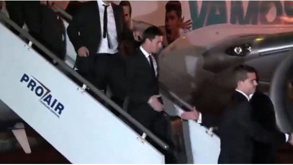 Arjantin milli takımı Brezilya'ya geldi