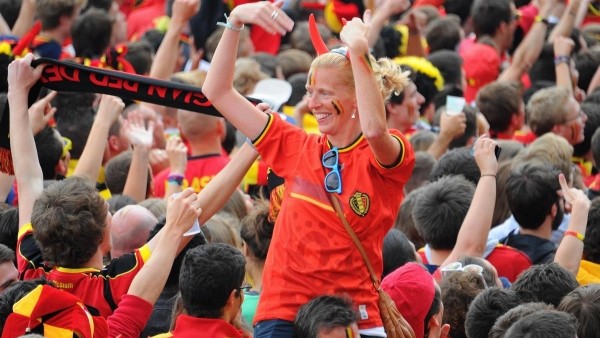 Belçika'da galibiyet coşkusu